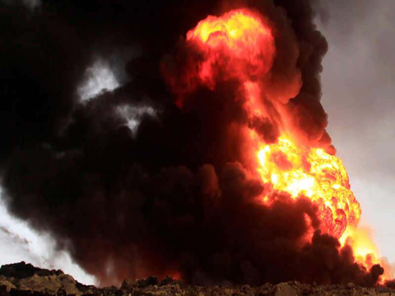 انفجار درسکوی نفتی در اوکلاهامای آمریکا؛ ۵ کارگر ناپدید شدند